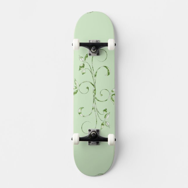 Skate Folhas Verdes (Frente)