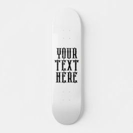 Skate Fonte de Grunge do Conselho Personalizado