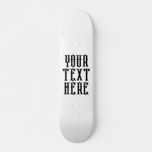 Skate Fonte de Grunge do Conselho Personalizado