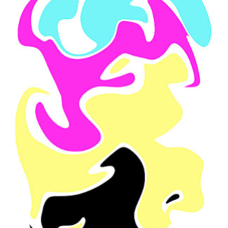 Skate formas abstrato mais seta curvada