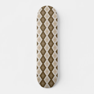 Skate Formas de losango castanho