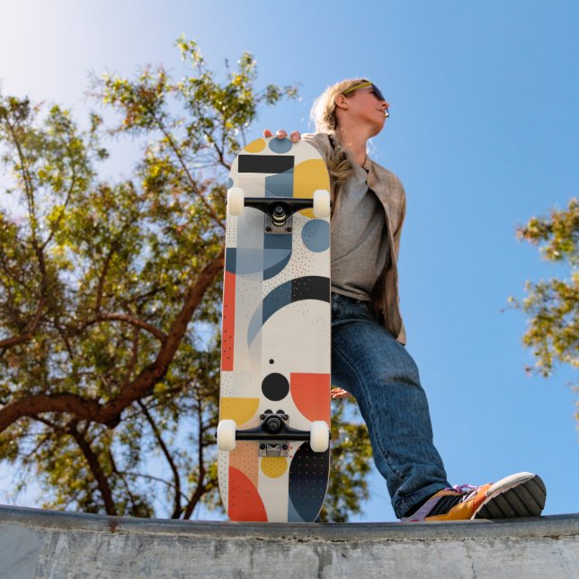 Skate Formas e pontos coloridos variados (Ao ar livre 1)