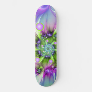 Skate Formas espirais coloridas, redondas, forma Abstrat