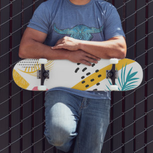 Skate Formas Tropicais Abstratas