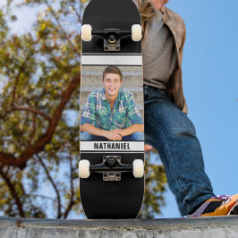 Skate Foto com Monograma Personalizado