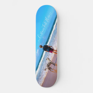 Skate Foto e texto personalizados - seu próprio Design