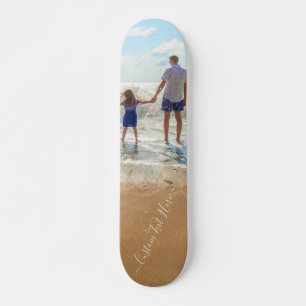 Skate Foto e texto personalizados - seu próprio Design 