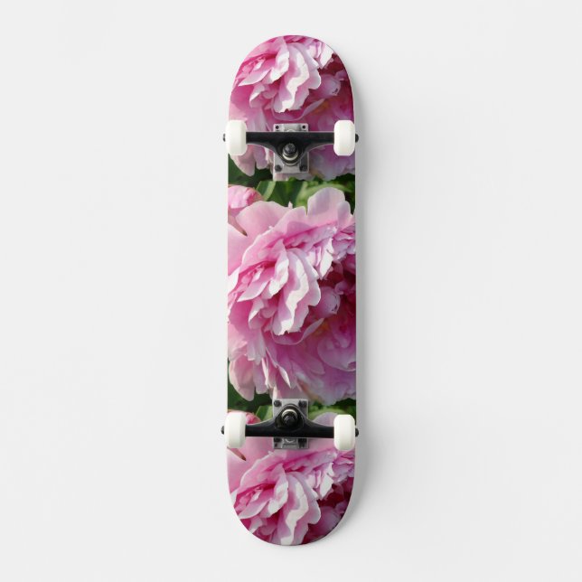 Skate Foto rosa de Peony caseiro caseiro caseiro floral (Frente)