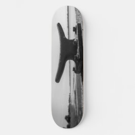 Skate foto tema marinho, preto e branco