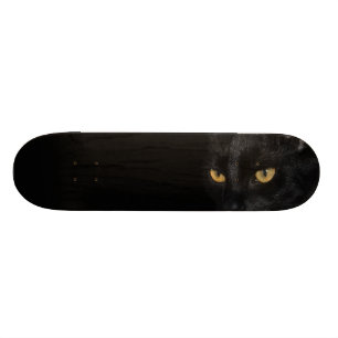 Skate Fotografia misteriosa do gato preto
