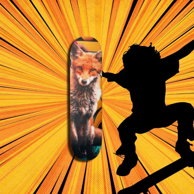 Skate FOX Personalizado por Estética Retroativa (Original and best online Zazzle skateboard shop- Urban Warrior)