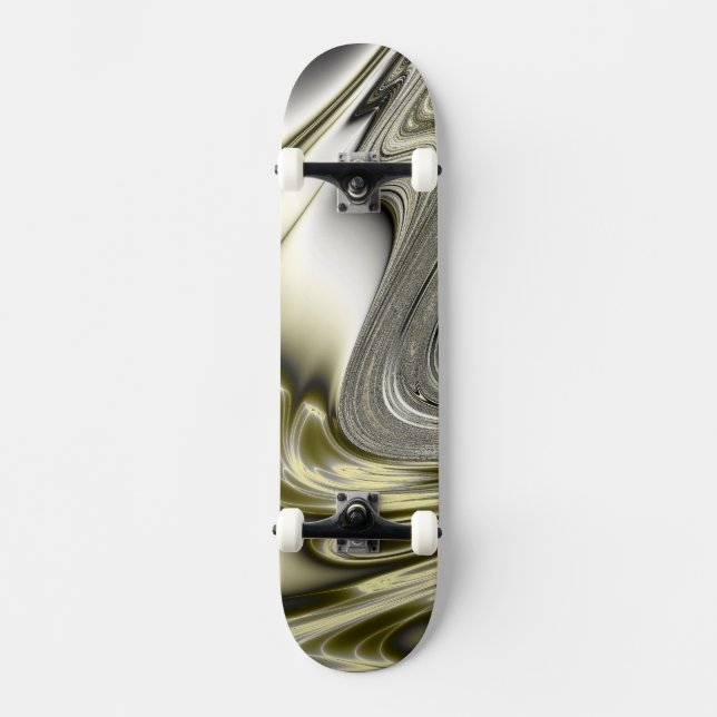Skate Fractal do ouro da flor (Frente)