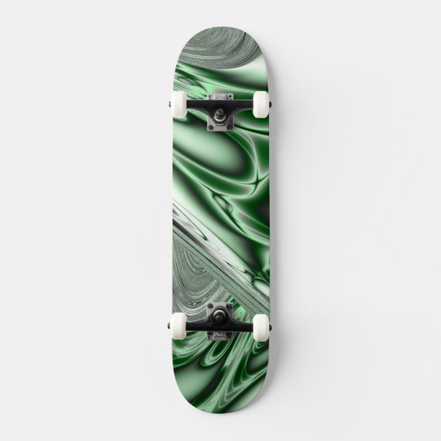 Skate Fractal Verde Blooming (Frente)