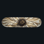 Skate Fresco de cabeça de Flor no Fundo do Tan<br><div class="desc">Uma cabeça de flor grande constitui a maior parte deste fresco. Descansando sobre um fundo bronzeado,  a peça tem uma sensação muito rústica. Isso daria uma bela adição a qualquer casa!</div>