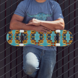 Skate Fröhlicher Baumeister – Gelber Held mit Hammer  