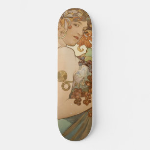 Skate Fruta (Art Nouveau) (Retrato feminino) (Frutas)