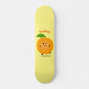 Skate Fruta de citrinos de laranja-dança