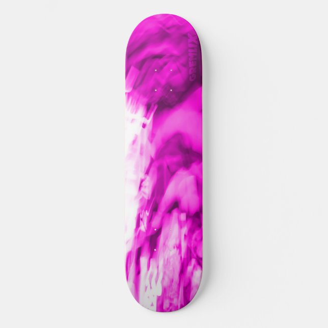 Skate Fumo cor-de-rosa DE NÉON (Frente)