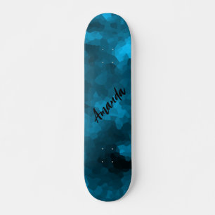 Skate Fundo abstrato poligonal azul