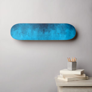 Skate Fundo Azul Cristalizado por Abstrato