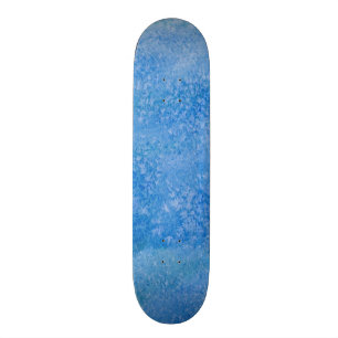Skate Fundo azul da aguarela