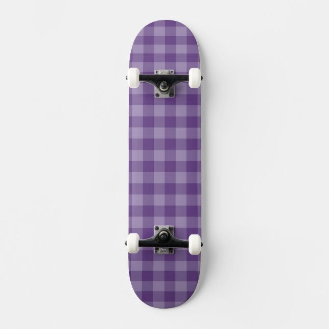Skate Fundo checkered violeta (Frente)