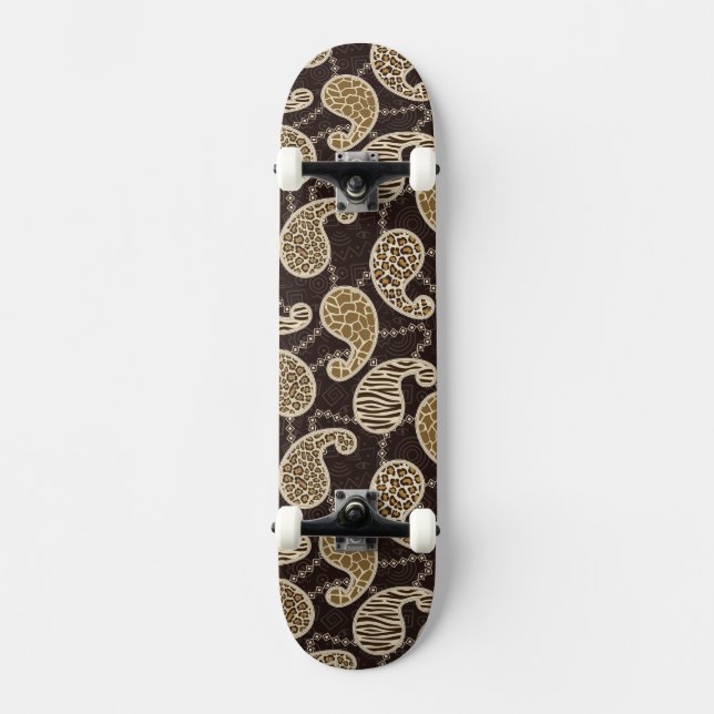 Skate Fundo do estilo de Paisley (Frente)