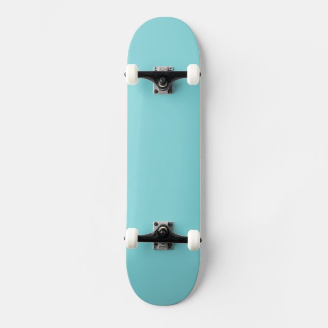 Skate Fundo do Teto Aqua Azul-Seashore Personalizado (Frente)
