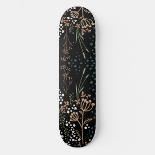 Skate Fundo Escuro das Flores de Prados