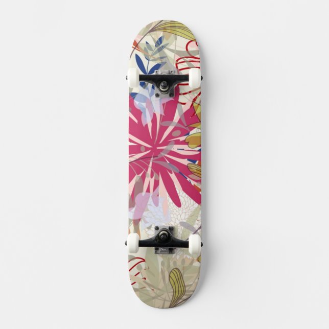 Skate Fundo floral 6 (Frente)