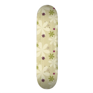 Skate Fundo floral retro