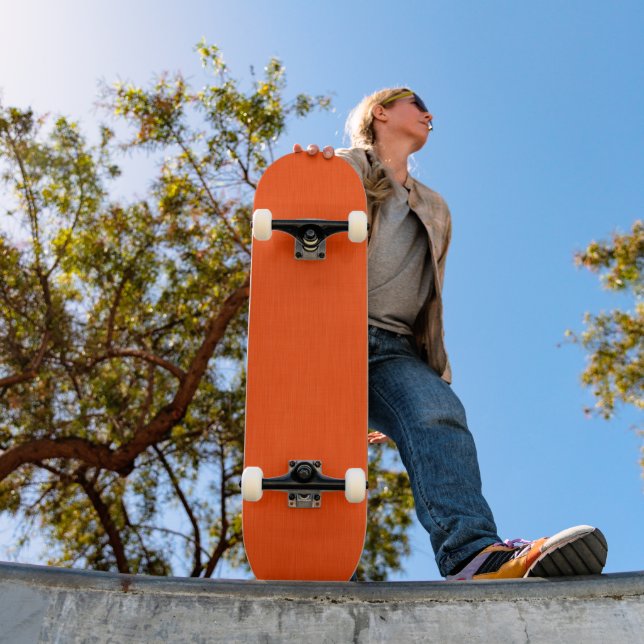 Skate Fundo laranja texturizado calmo e simples (Ao ar livre 1)