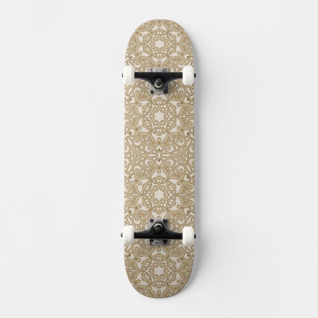 Skate Fundo ornamentado floral (Frente)