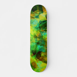 Skate Funky Greens Moderno Design Abstrato