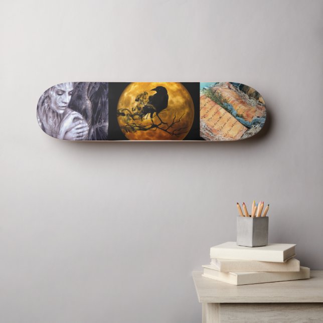 Skate Fusão do Dia das Bruxas na imagem de ação (Arte de parede (Horz))