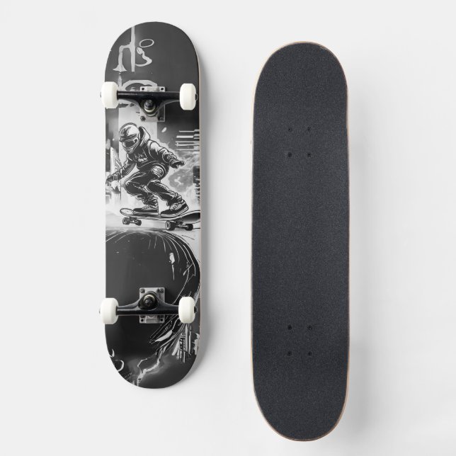 Skate Futuristischer Flow - Der Rebellische Skateboarder (Frente)
