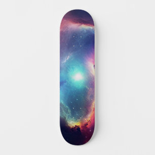 Skate Galáxia Celeste Espaço