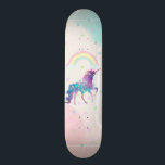 Skate Galaxy Unicorn, Rainbow, Stars<br><div class="desc">Um unicórnio de galáxia bonito com arco-íris e estrelas.</div>