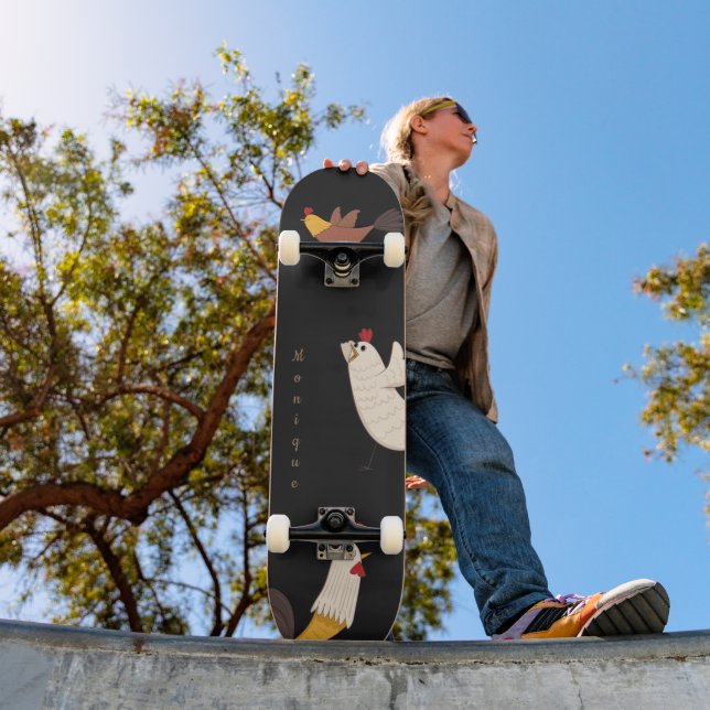 Skate galinha maluca, monograma da fazenda moderna (Ao ar livre 1)