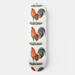 Skate Galo Vermelho Azul Gamecock