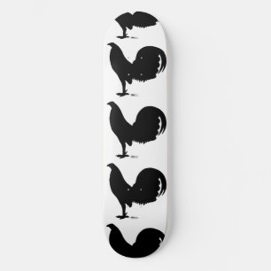 Skate Gamecock Rooster Silhouette