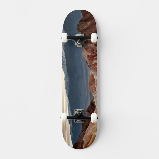 Skate Garganta dourada no por do sol (Frente)