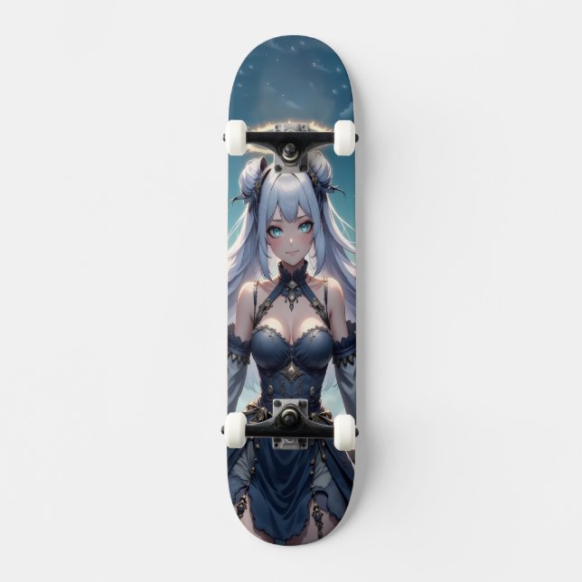 Skate Garota Anime Anjo Celestial Etéreo (Frente)
