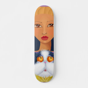 SKATE GAROTA E SEUS SKATEBOARDS DE GATO