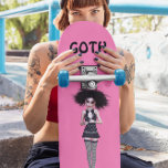 Skate GAROTA gótico PINK GAROTAS DE ESCALA<br><div class="desc">SKATEBOARD TINTA DE GARRAFA gótico</div>