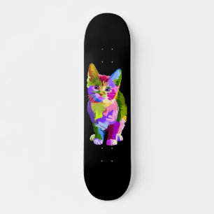 Skate Gatinho Colorido