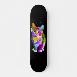 Skate Gatinho Colorido
