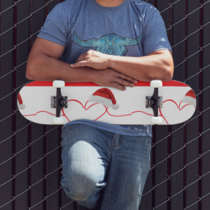 Skate Gatinhos de Natal bonitos e leggings de corações