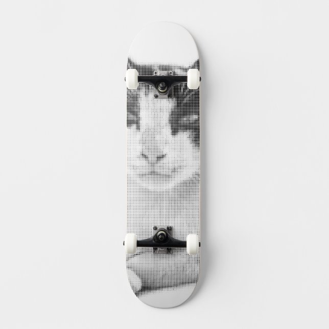 Skate Gato Calico Cômico Meia-Tinta (Frente)