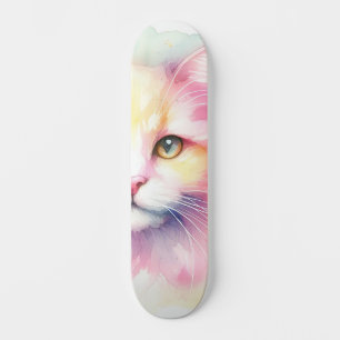 Skate Gato de Aquarela